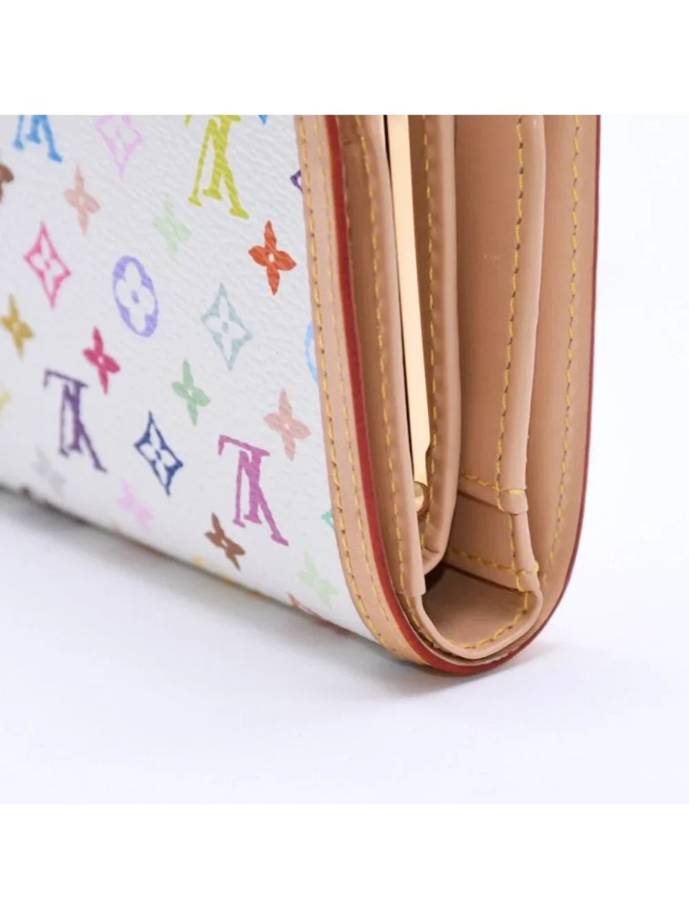 Louis Vuitton Portefeuille Vienois Bifold Wallet Monogram Multicolor White